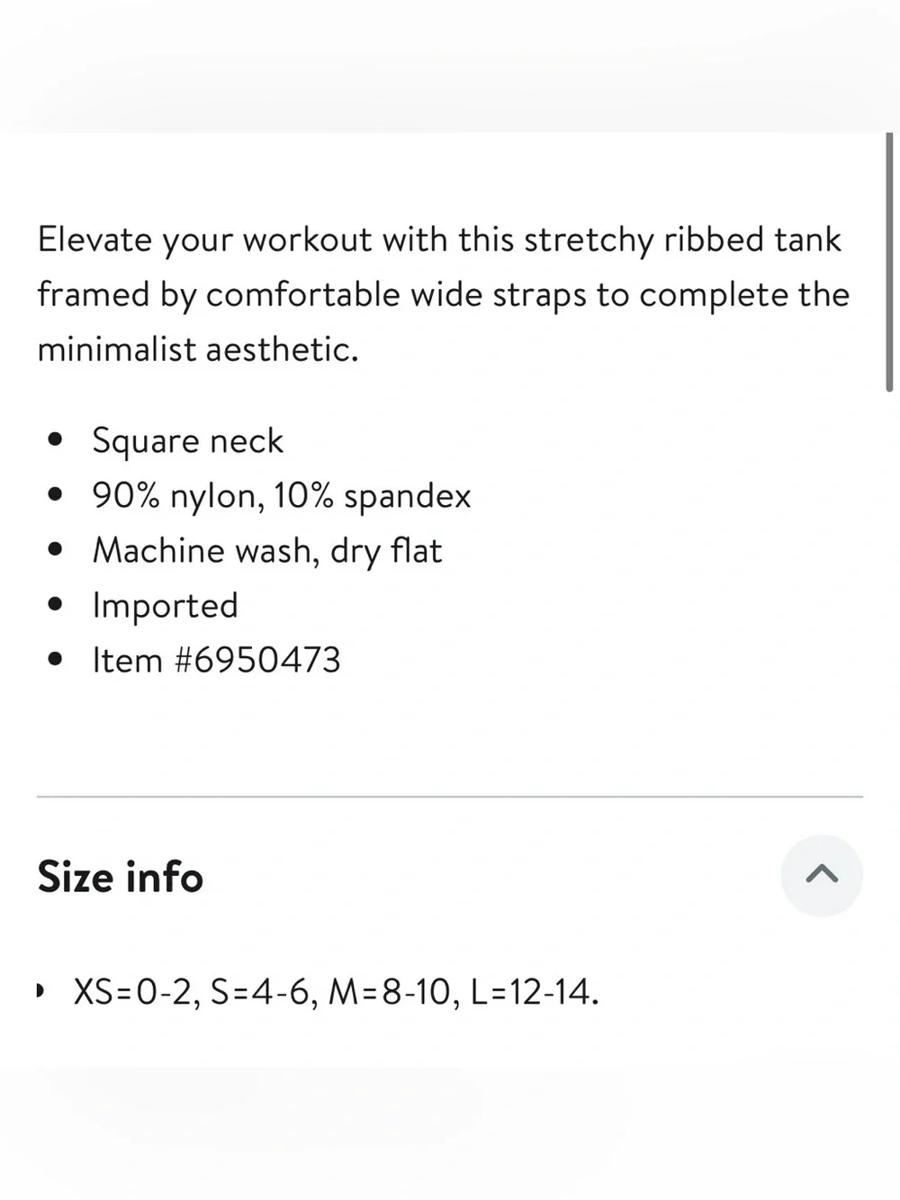 ALO Yoga ribbed tank top with built in bra